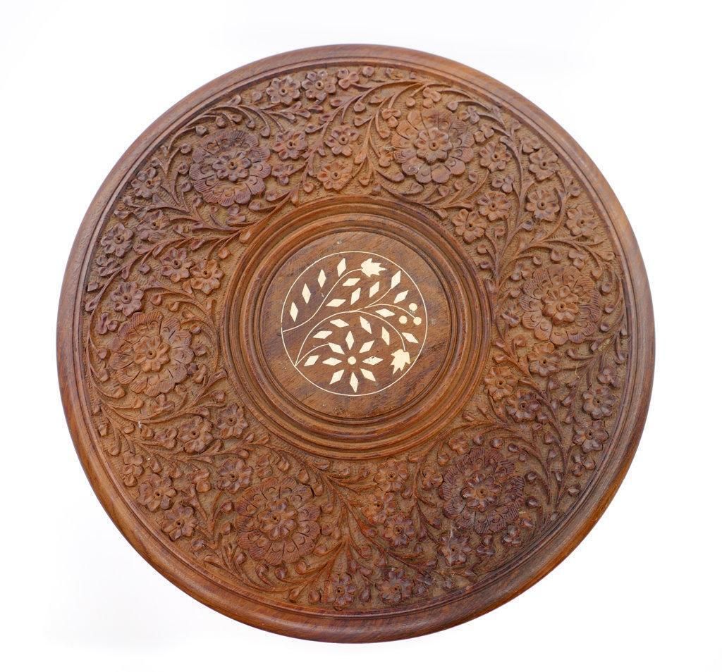 Two Carved Coffee Tables, Oriental Manufacture, Mid 20th Century photo 298.0