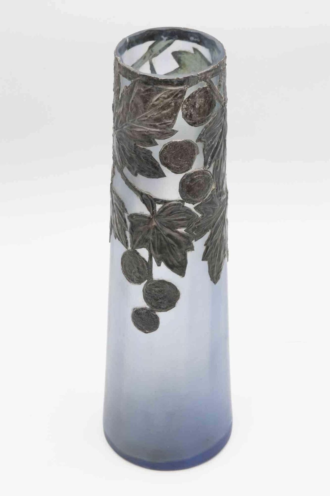 Art Nouveau Pewter Vase, Italy, Early 20th Century photo Home Decor