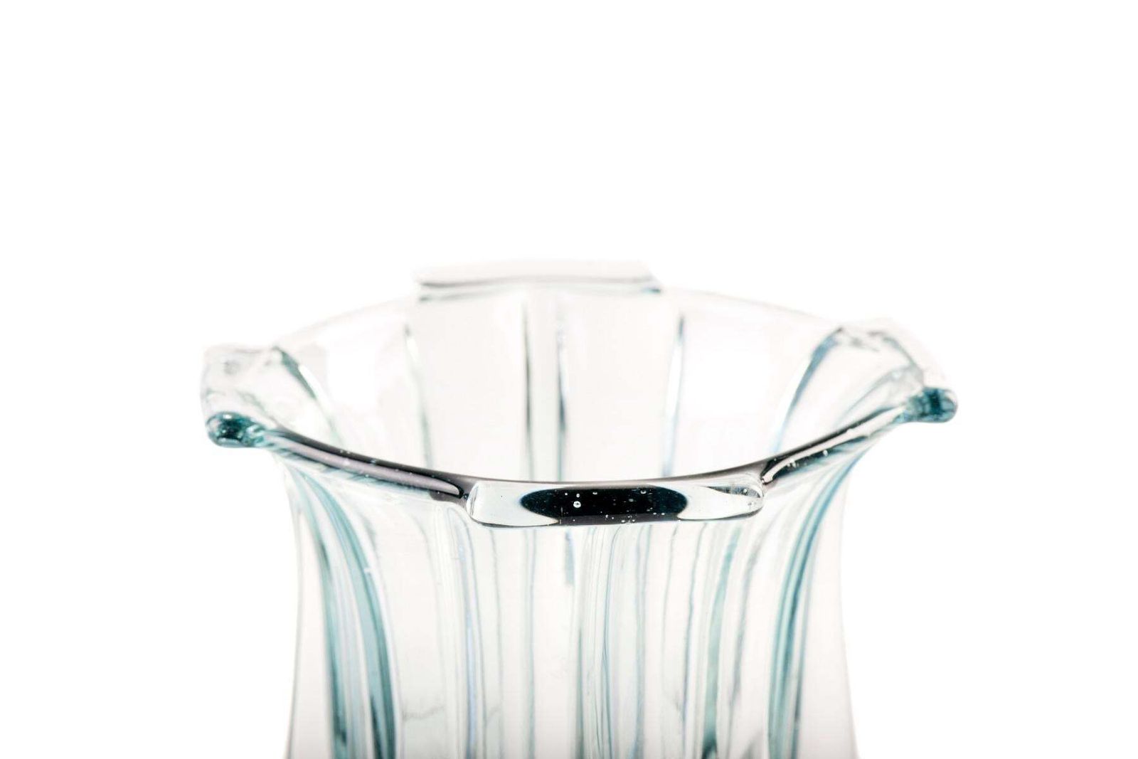 Nordic Style Glass Vase, Northern Europe, 1950s photo for sale