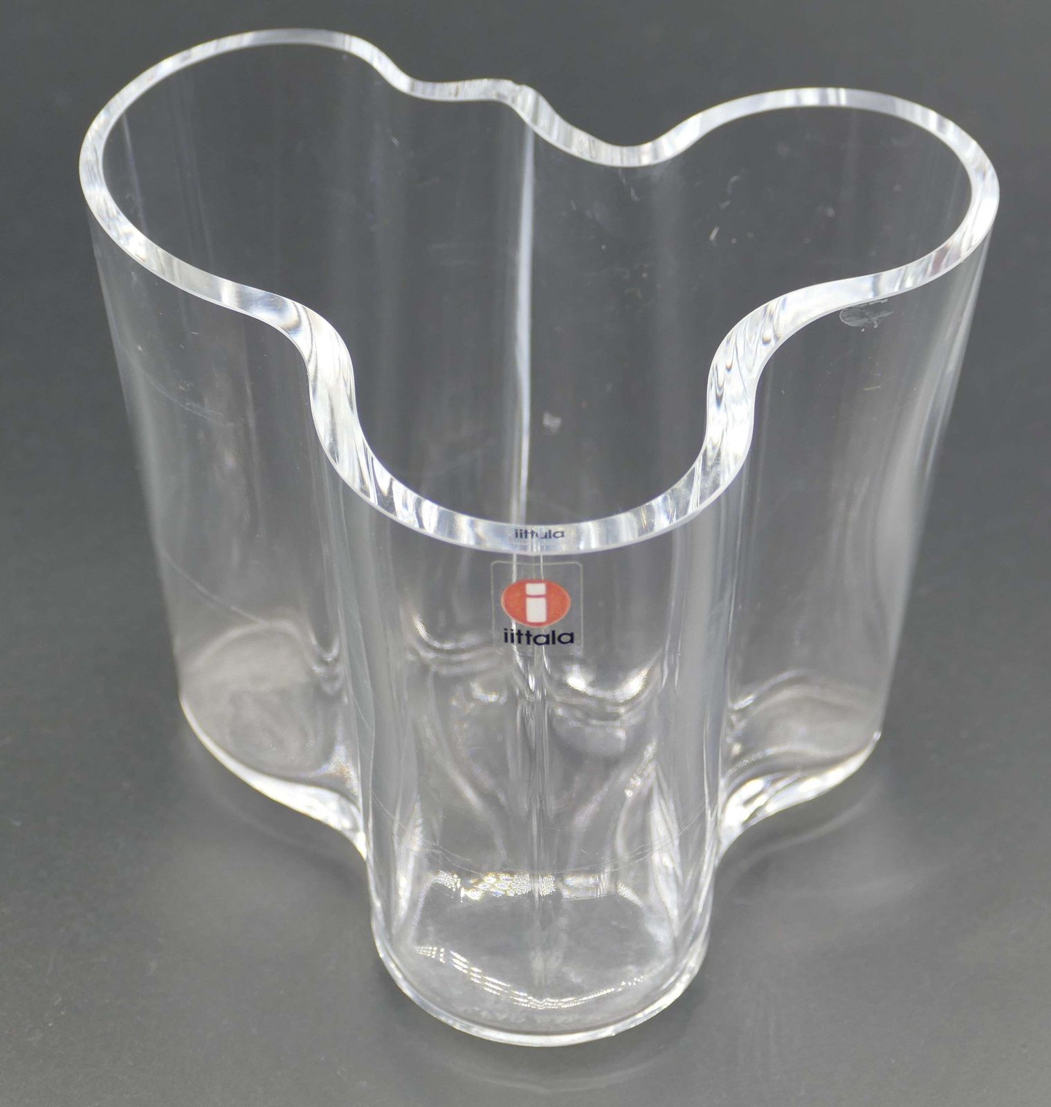 Vintage Crystal Vase By Alvar Aalto For Iittala photo Home Decor