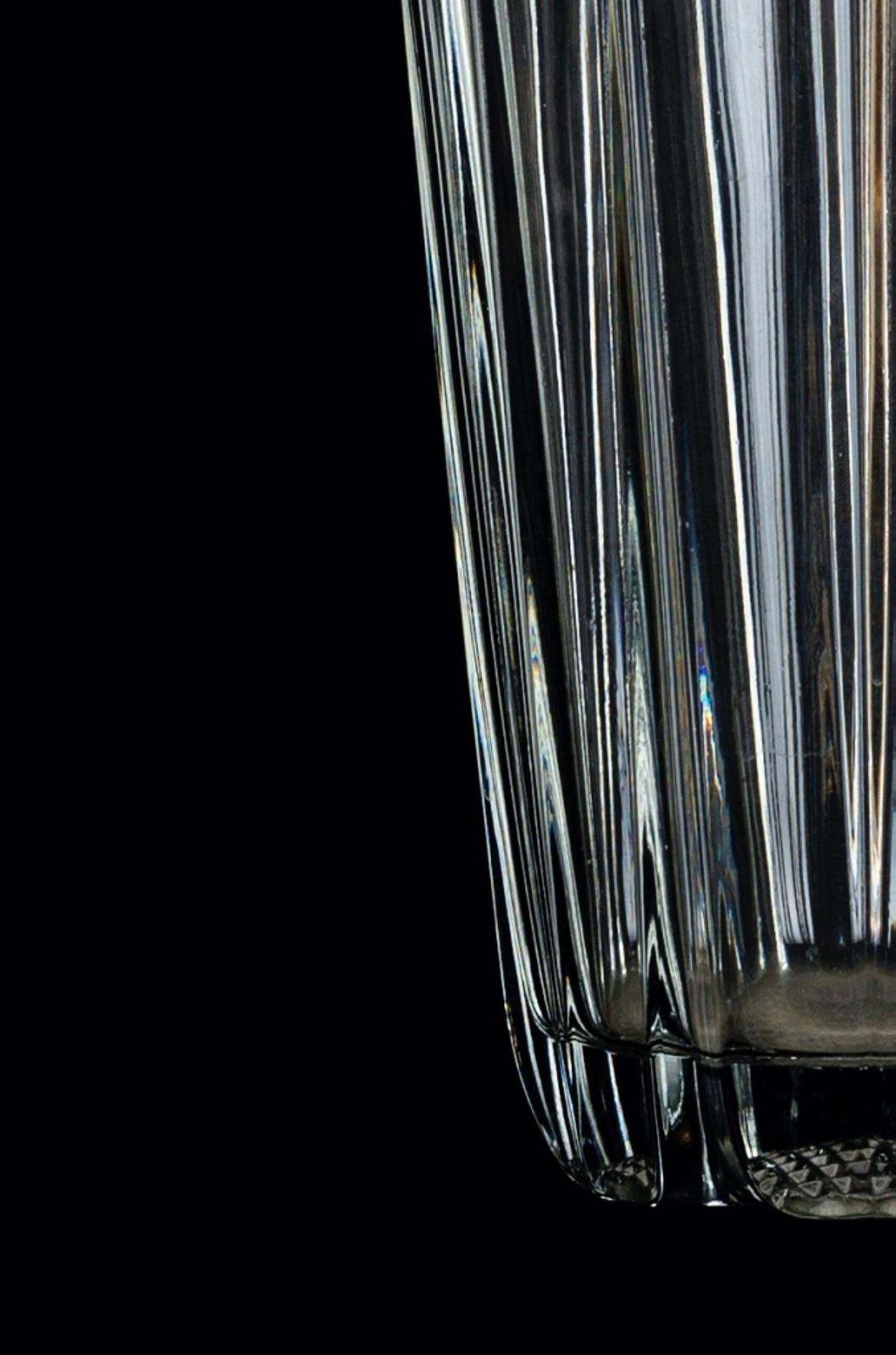Flower Glass Vase, Italian Manufacture, 1970s photo for sale
