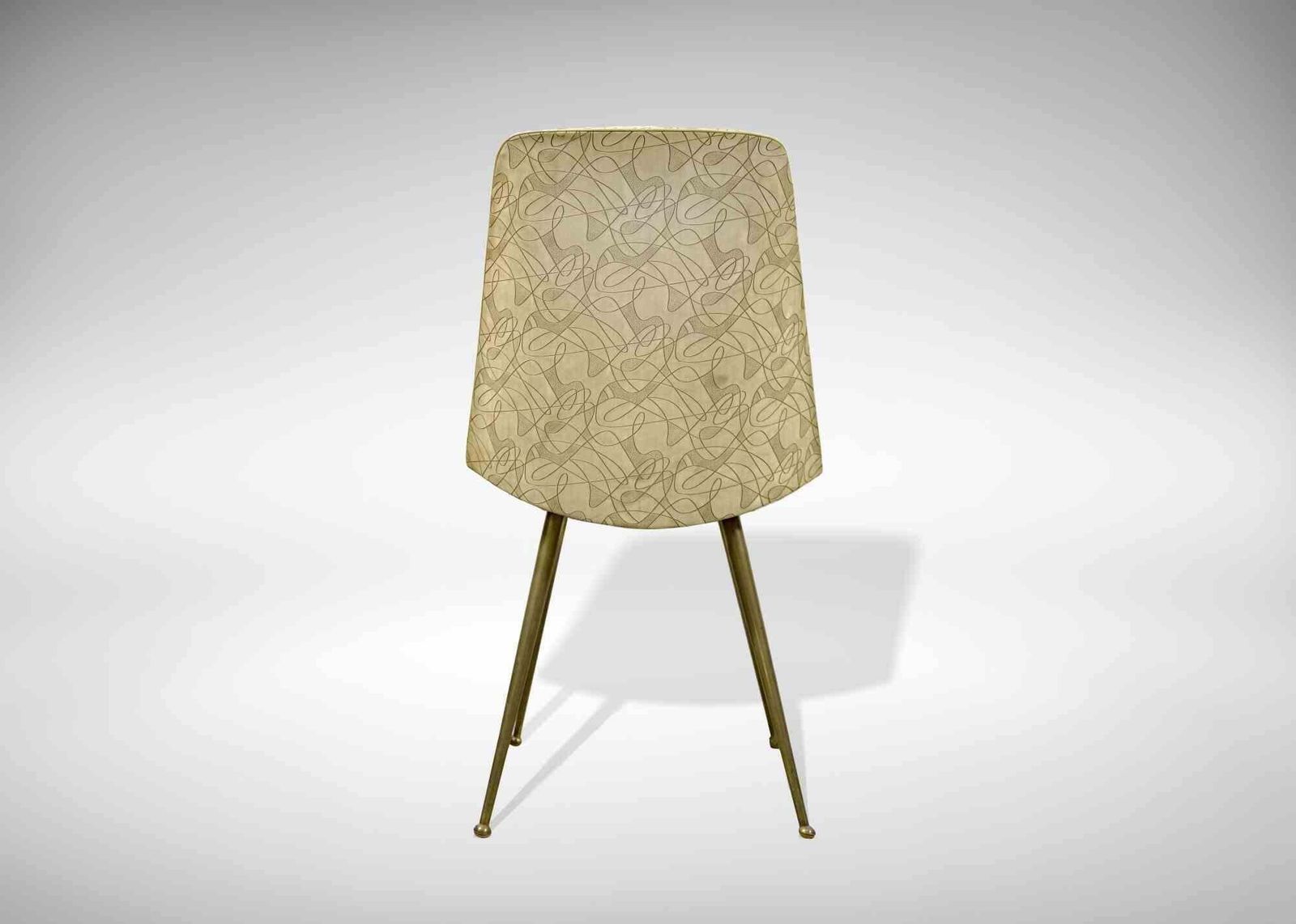 Set Of 3 Vintage Chairs In The Style Of Gio Ponti, Italy Mid 20th Century photo for sale