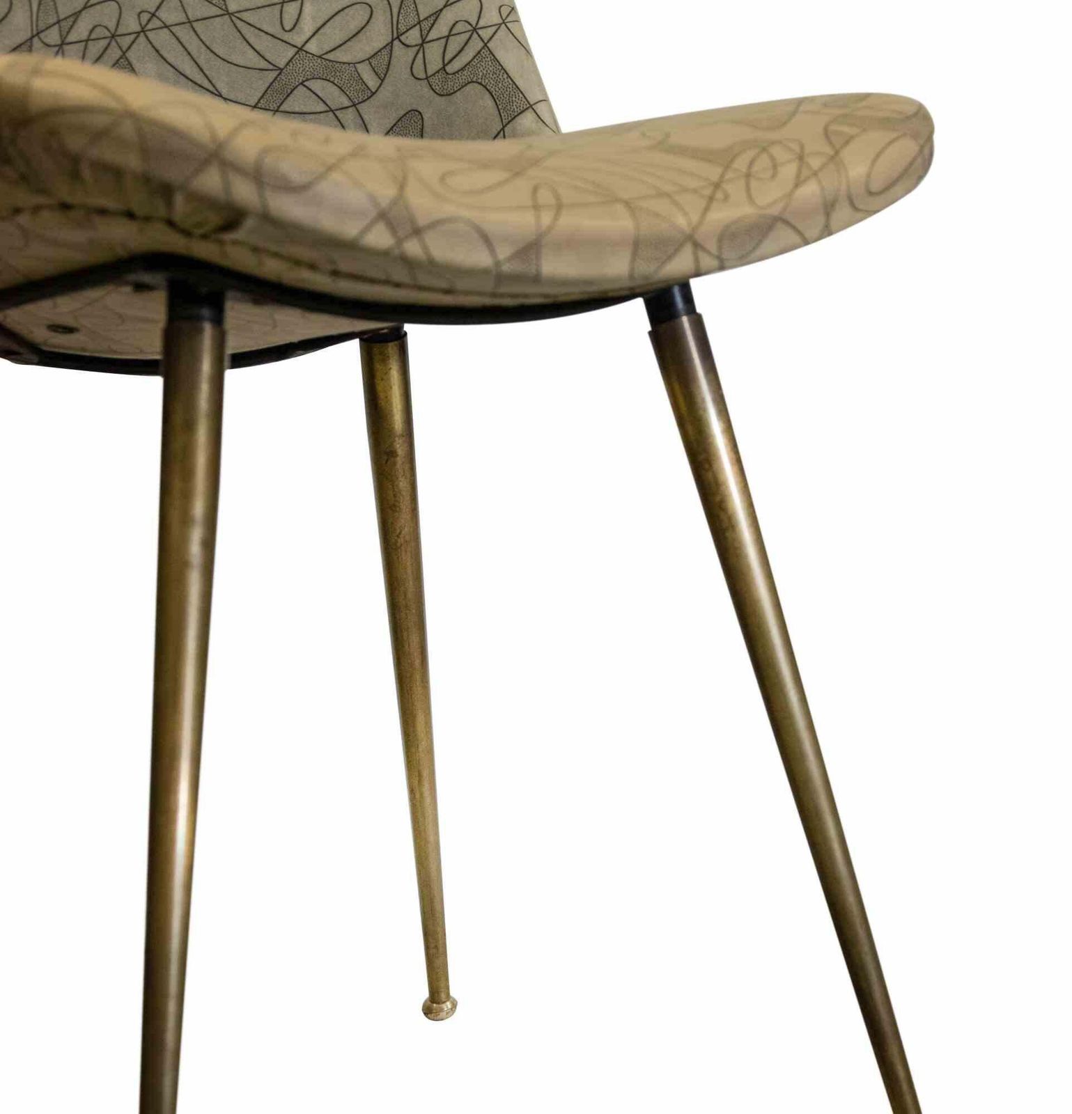 Set Of 3 Vintage Chairs In The Style Of Gio Ponti, Italy Mid 20th Century photo buy