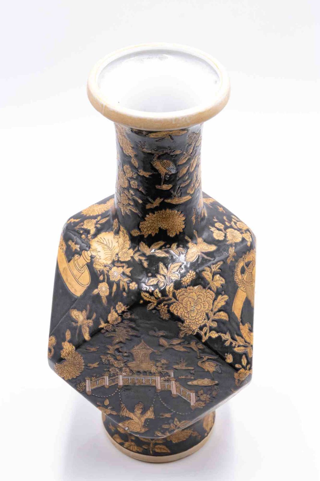 Black Chinese Vase, China, Mid 20th Century photo furniture
