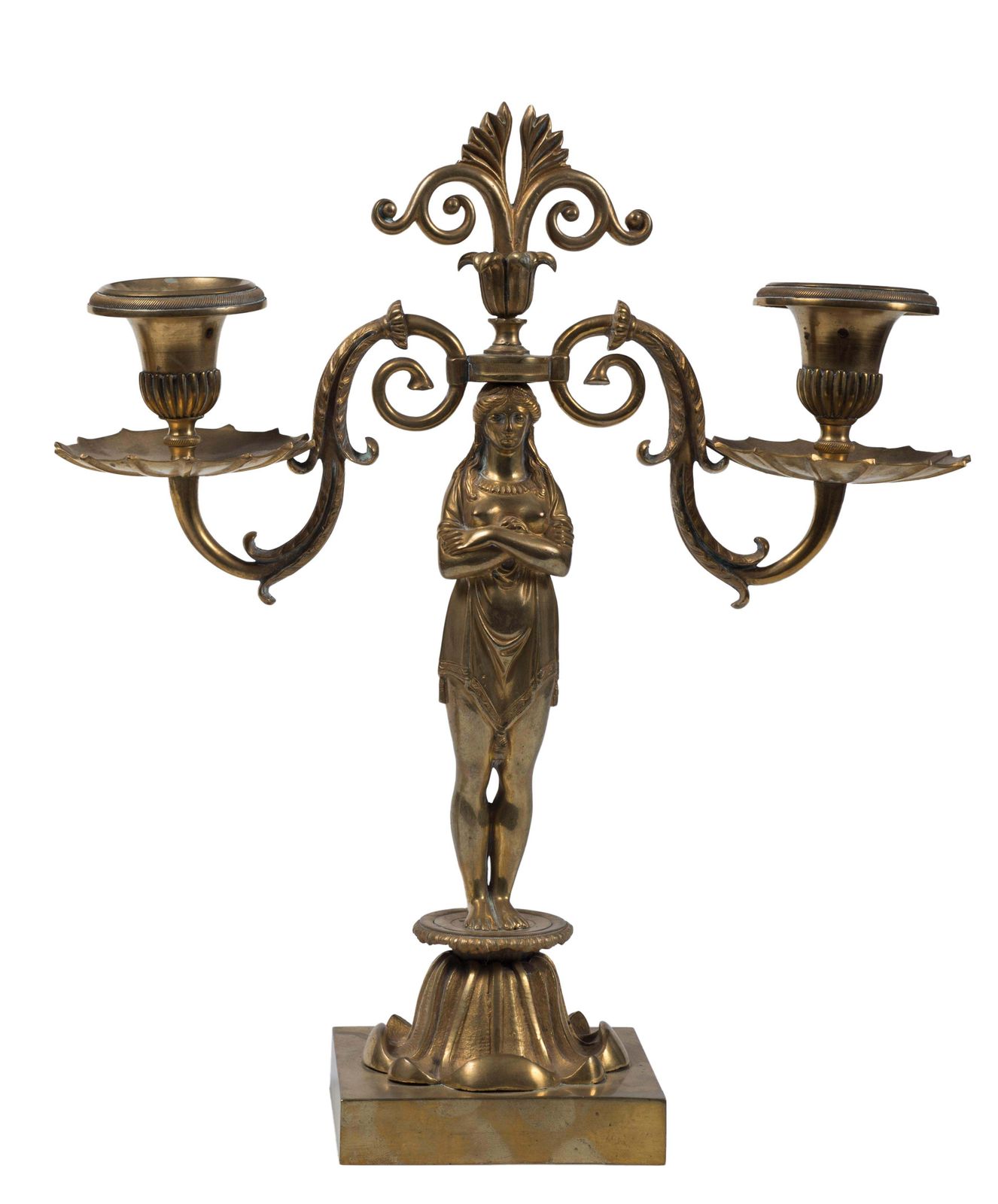 Ancient Pair Of Candleholders, French Manufacture 19th Century photo Home Decor