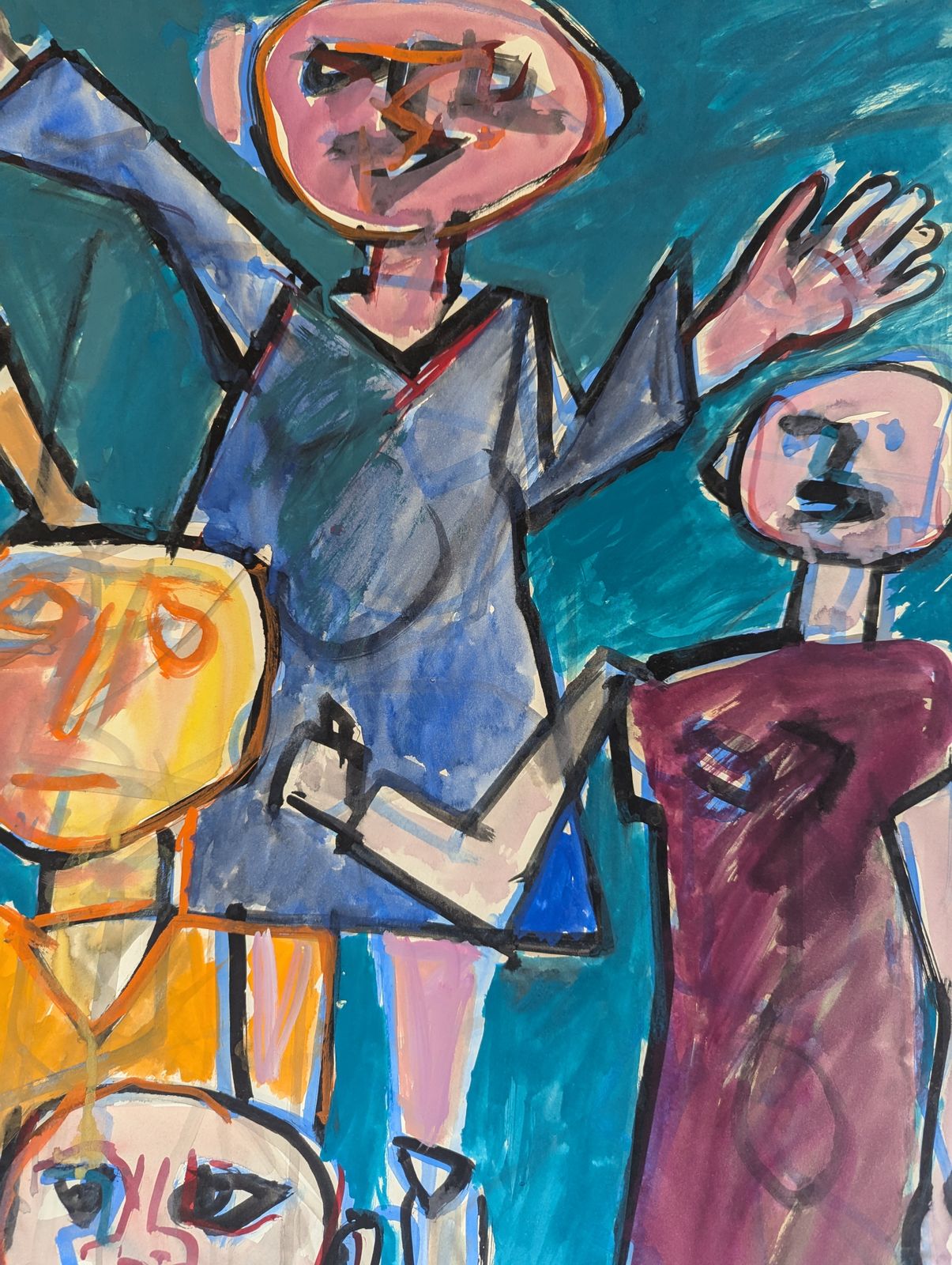 photo for sale Children At Play, Oil Painting