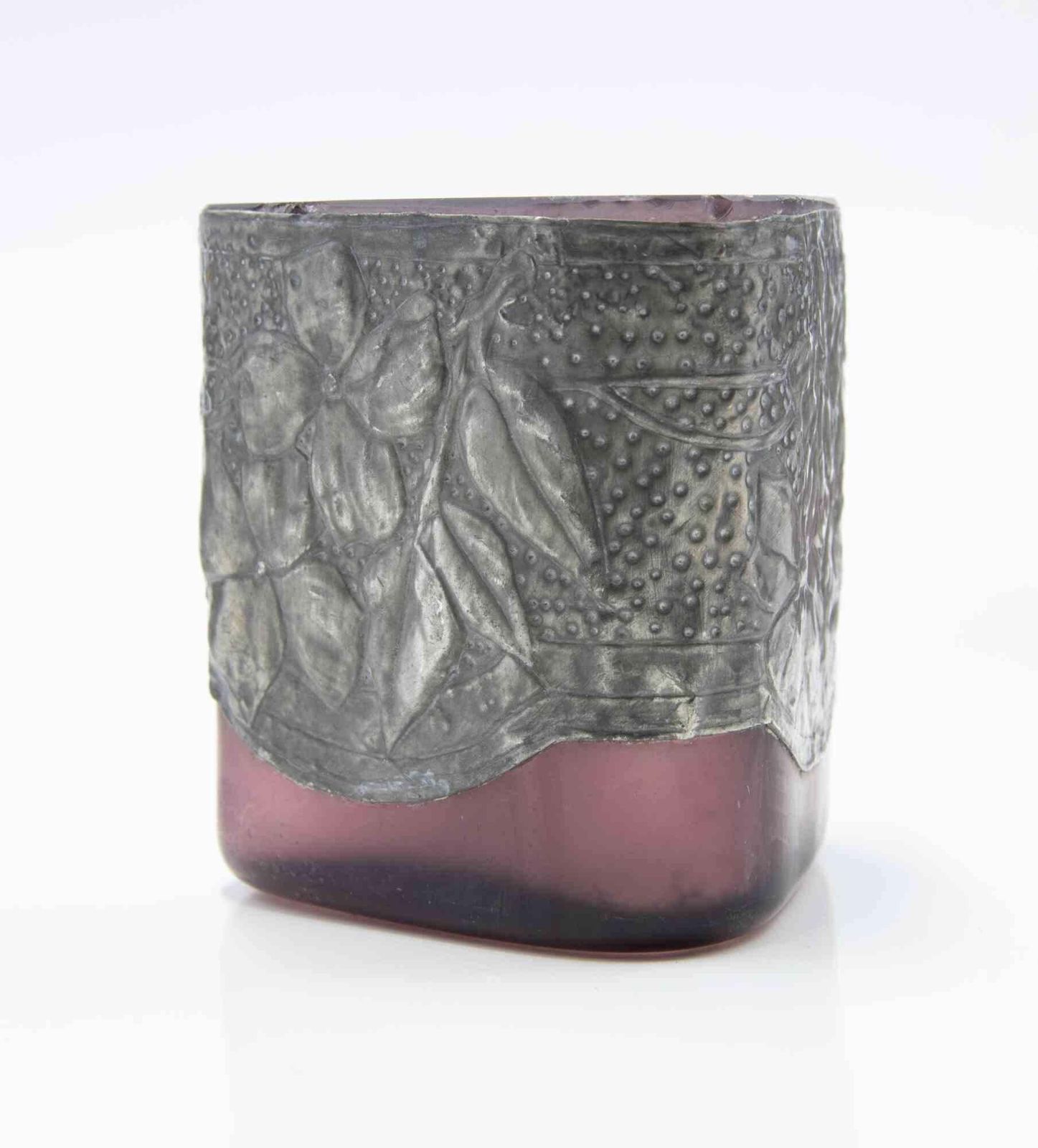 photo for sale Set Of 5 Art Nouveau Pewter Vases, Italy, Early 20th Century