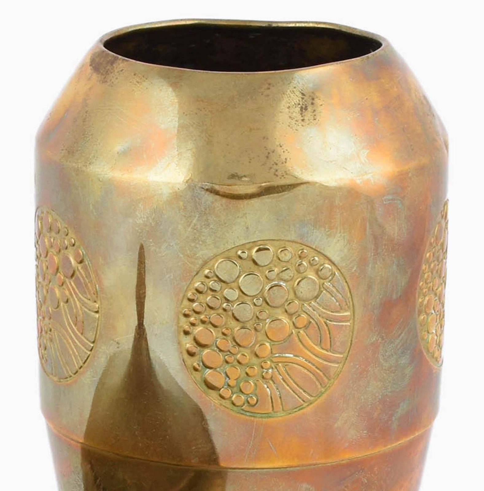 Vintage Jugendstil Brass Can And Vase By Wmf, Germany, 1910s photo Home Decor