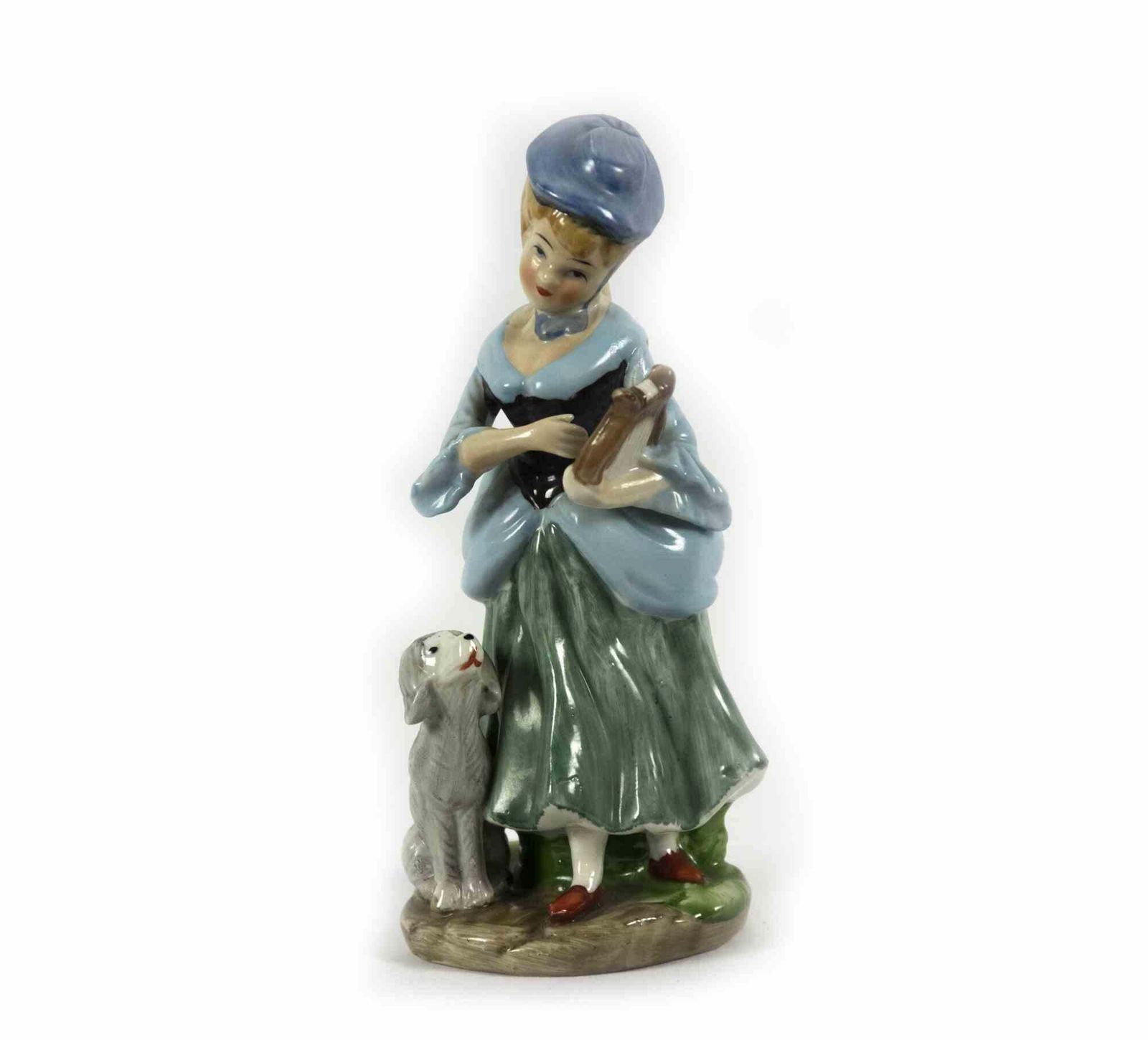 Vintage Porcelain Sculpture Of Lady, Mid 20th Century photo furniture
