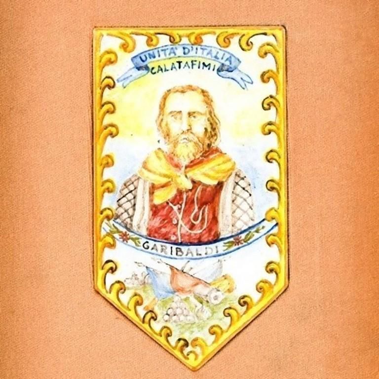 Garibaldi At Calatafimi, Decorative Majolica, Late 19th Century photo furniture