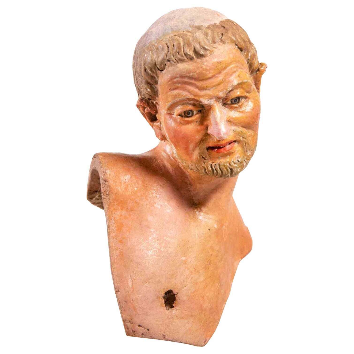 Head Of Man, Italy, 18th Century