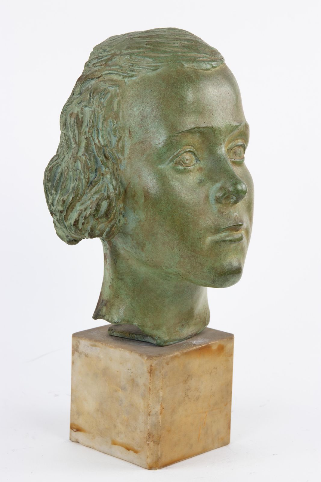 Young Girl Bust Statue By Attilio Torresini, Italy, 1930s photo furniture