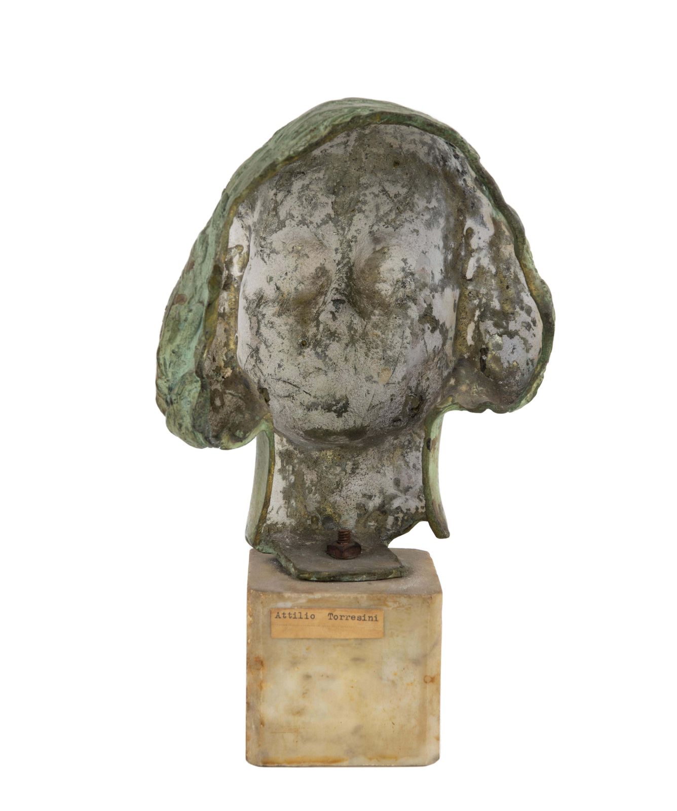 Young Girl Bust Statue By Attilio Torresini, Italy, 1930s photo for sale