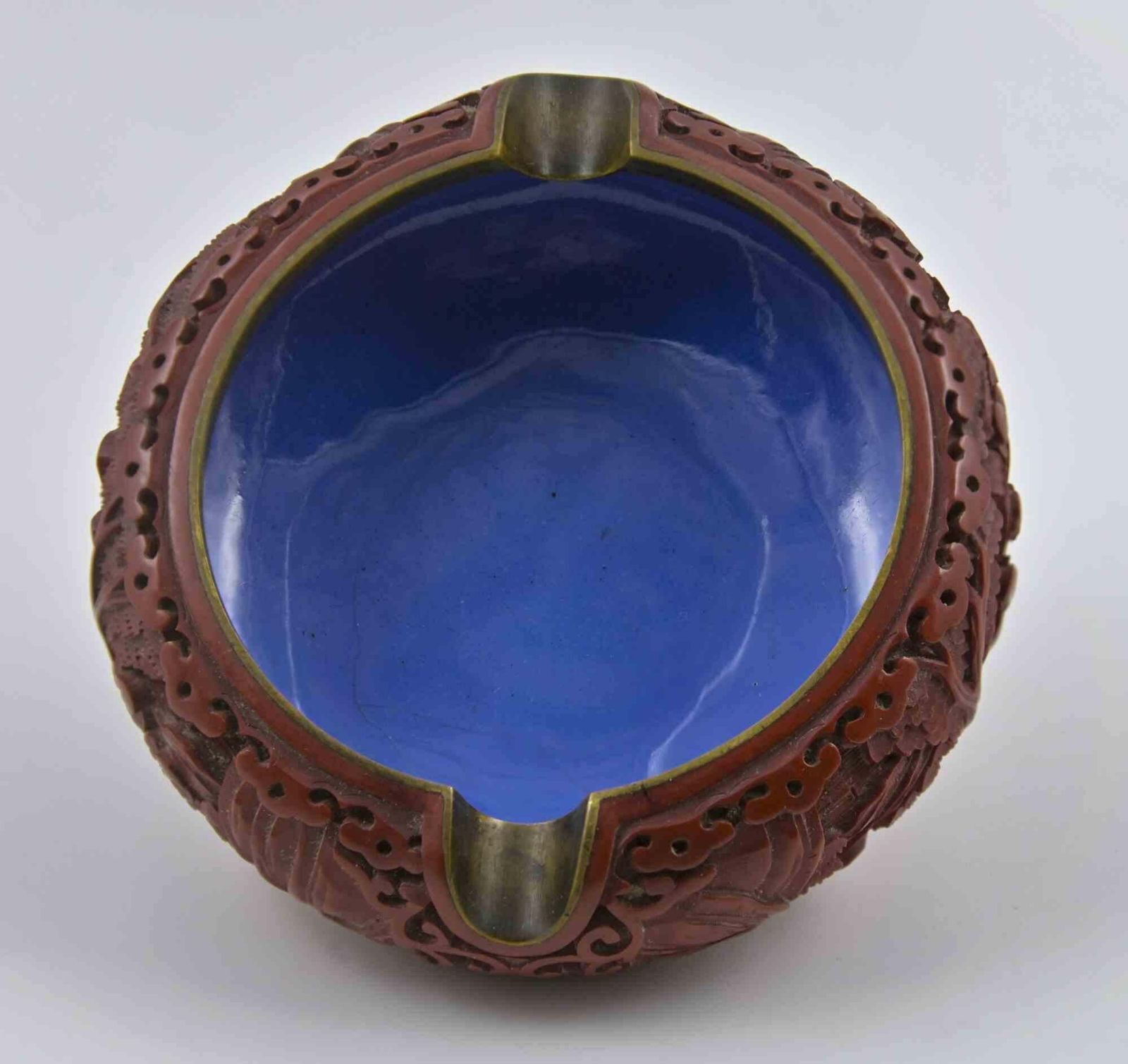 Vintage Chinese Ashtray In Sealing Wax, China, Early 20th Century photo for sale