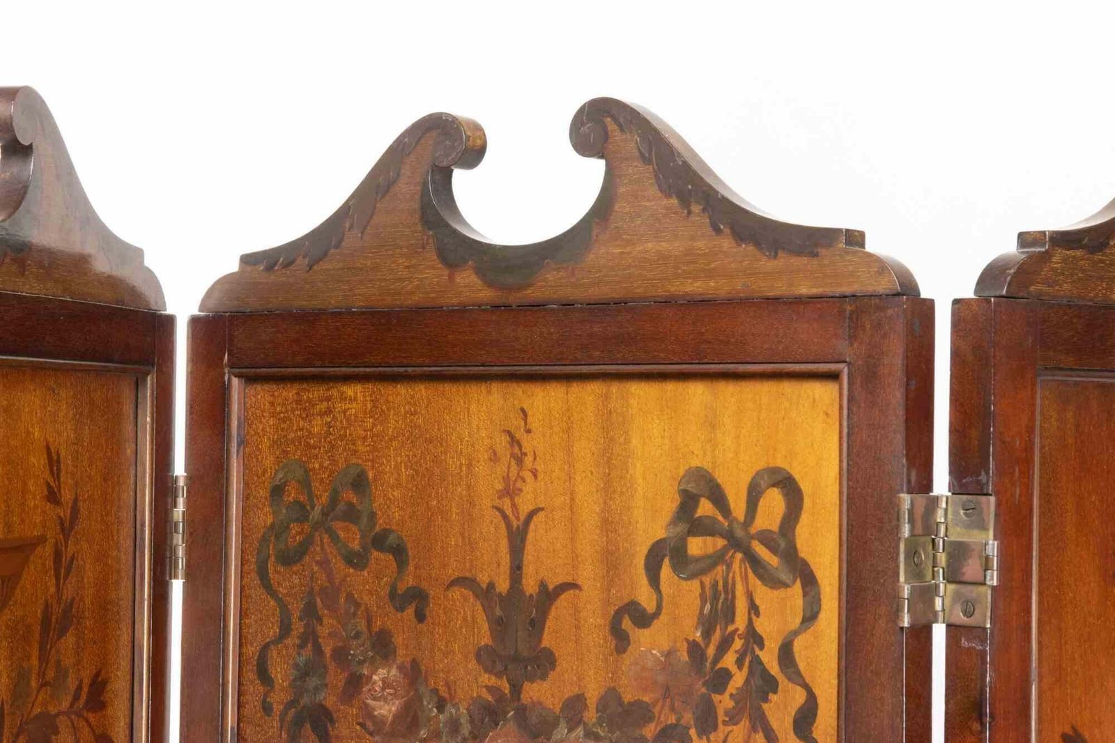 Ancient Neoclassical Three Panels Screen, Italy, 18th Century photo buy