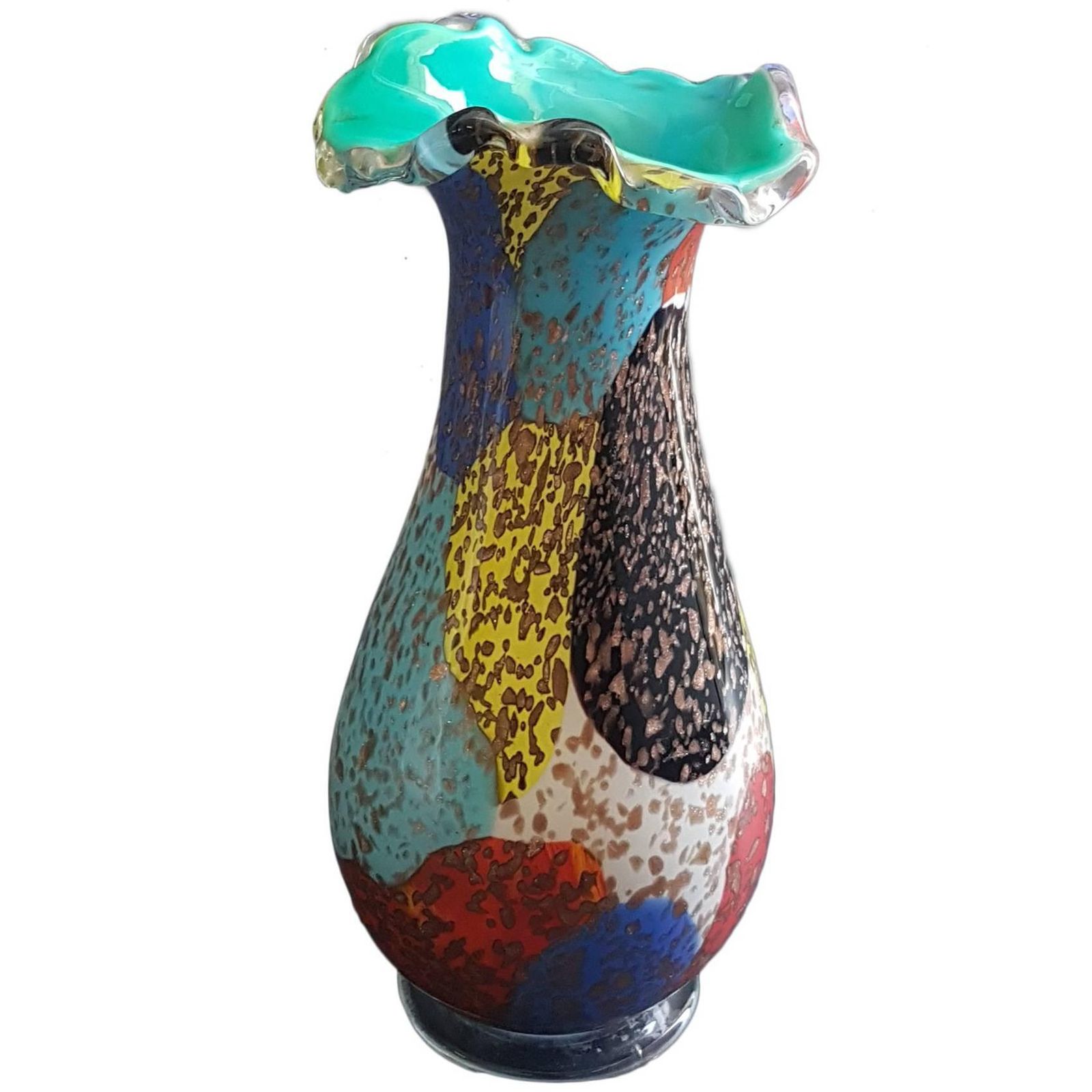 1950s Murano Glass Vase By Arte Vetraria Muranese