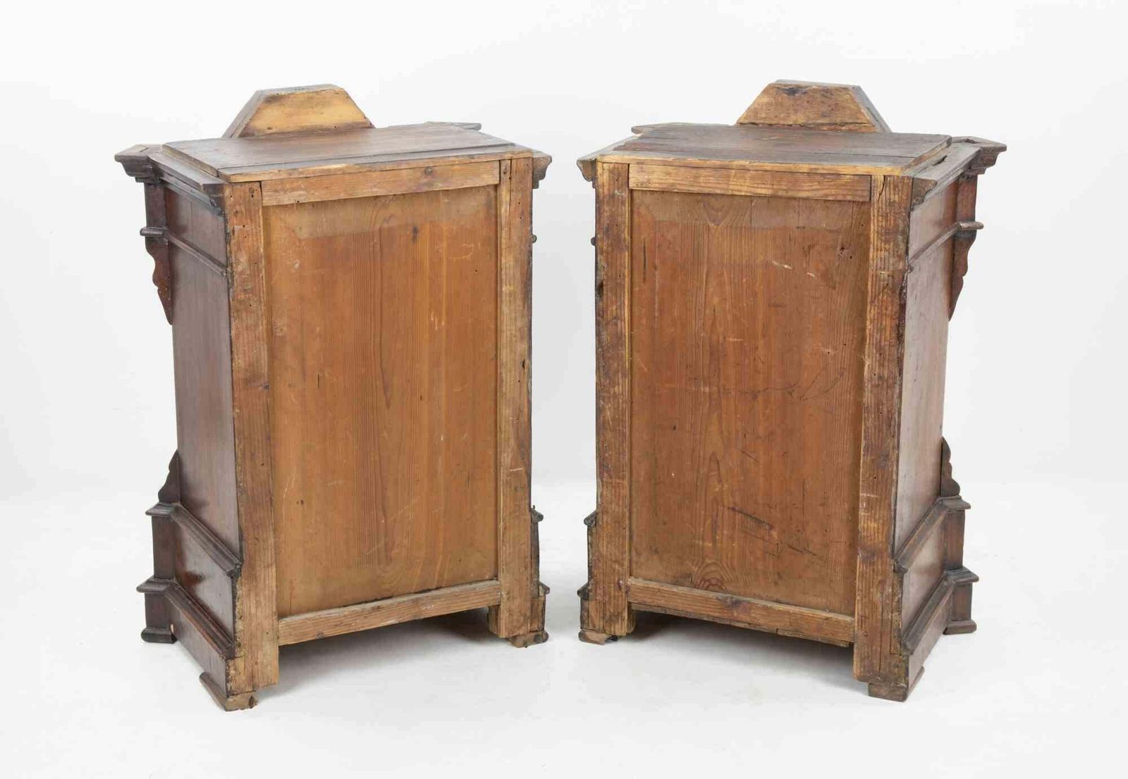 Pair Of Wall Units With Door And Drawer, Italy, Early 20th Century photo vintage