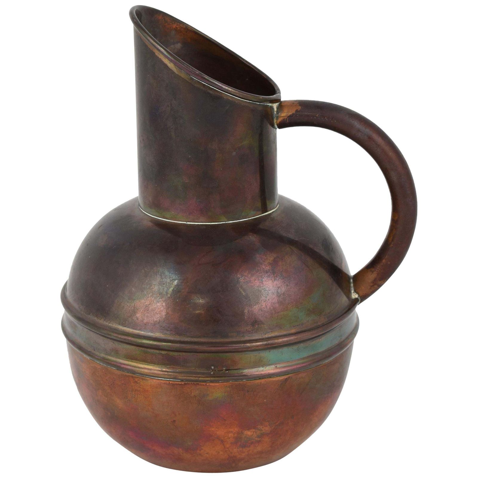 Vintage Art Nouveau Copper Jug By H. Loveridge & Co., England Early 20th Century