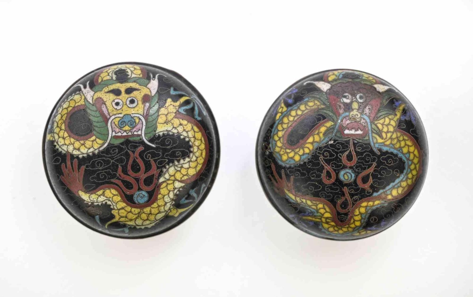 Pair Of Vintage Chinese Metal Boxes, Italy, Mid 20th Century photo furniture