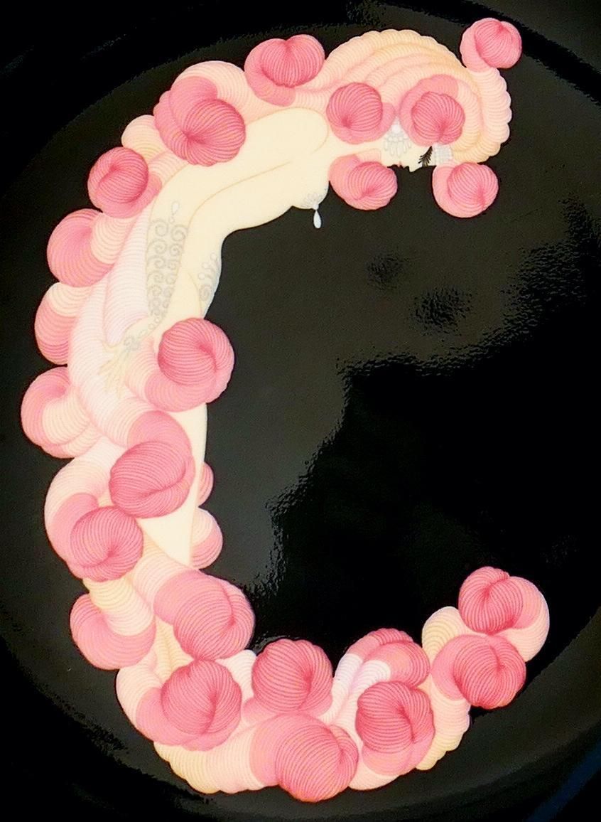 C Plate The Alphabet, Erté 'After', 1986 photo Art