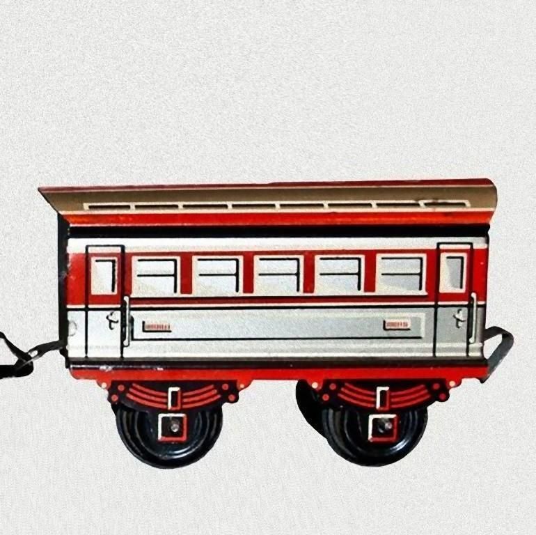 Vintage Toy, The Flyer 1956 Locomotive And Coach, 1956 photo for sale