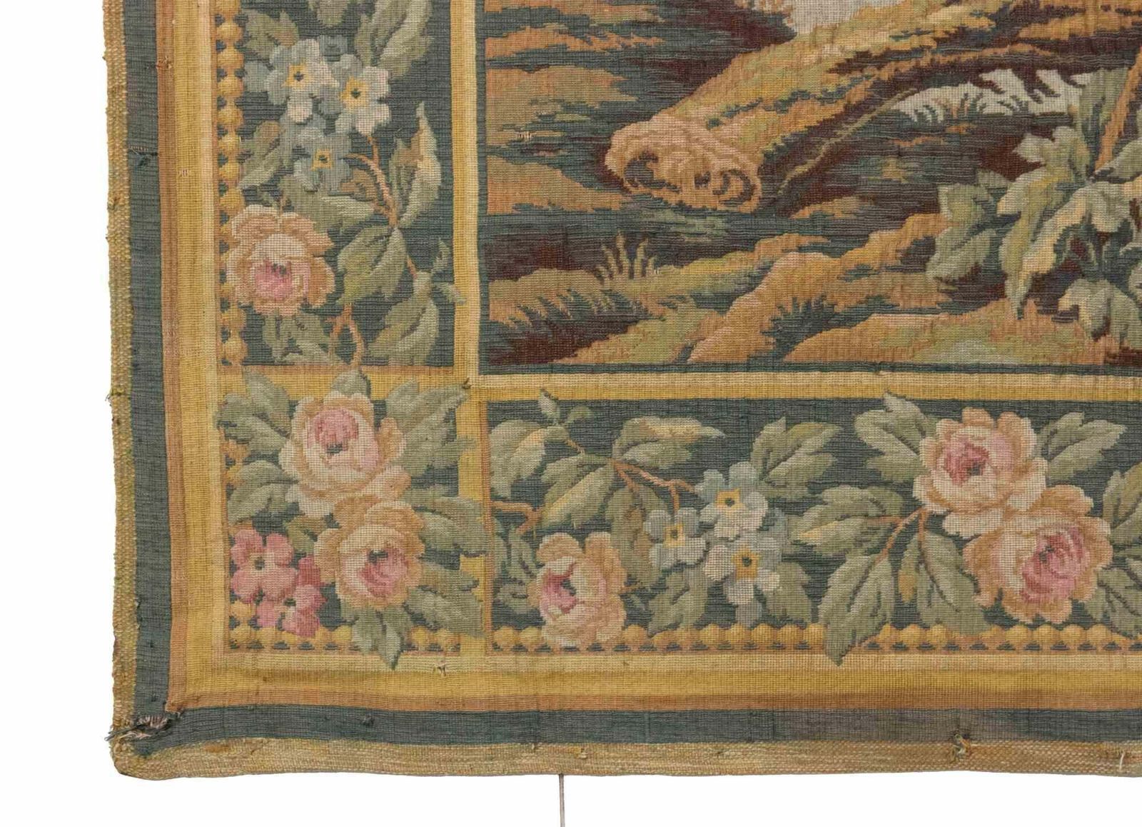 Vintage Tapestry With Bucolic Scene, Early 20th Century photo 1189.0