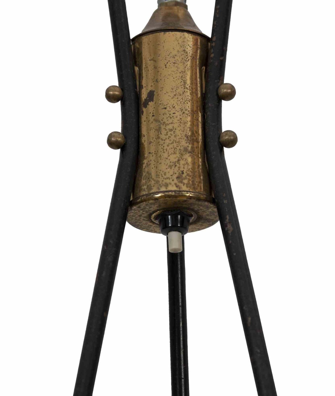 Vintage Red Floor Lamp Attr. To Vistosi, Italy, 1960s photo for sale