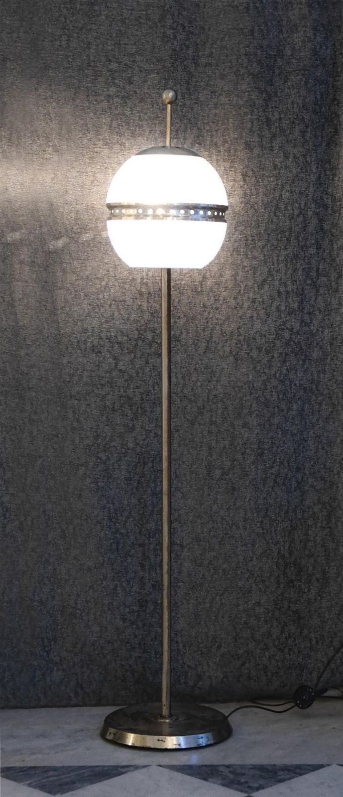 Vintage Charavallotti Floor Lamp, Italy, 1950s photo furniture