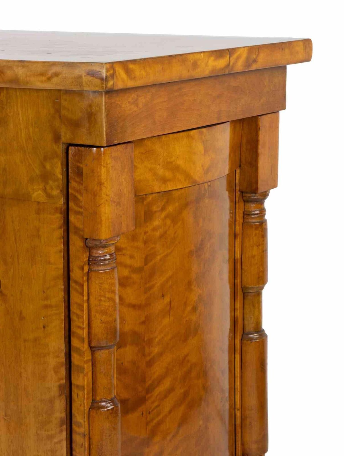 Pair Of French Empire Style Walnut Night Tables, Late 19th Century photo vinterior