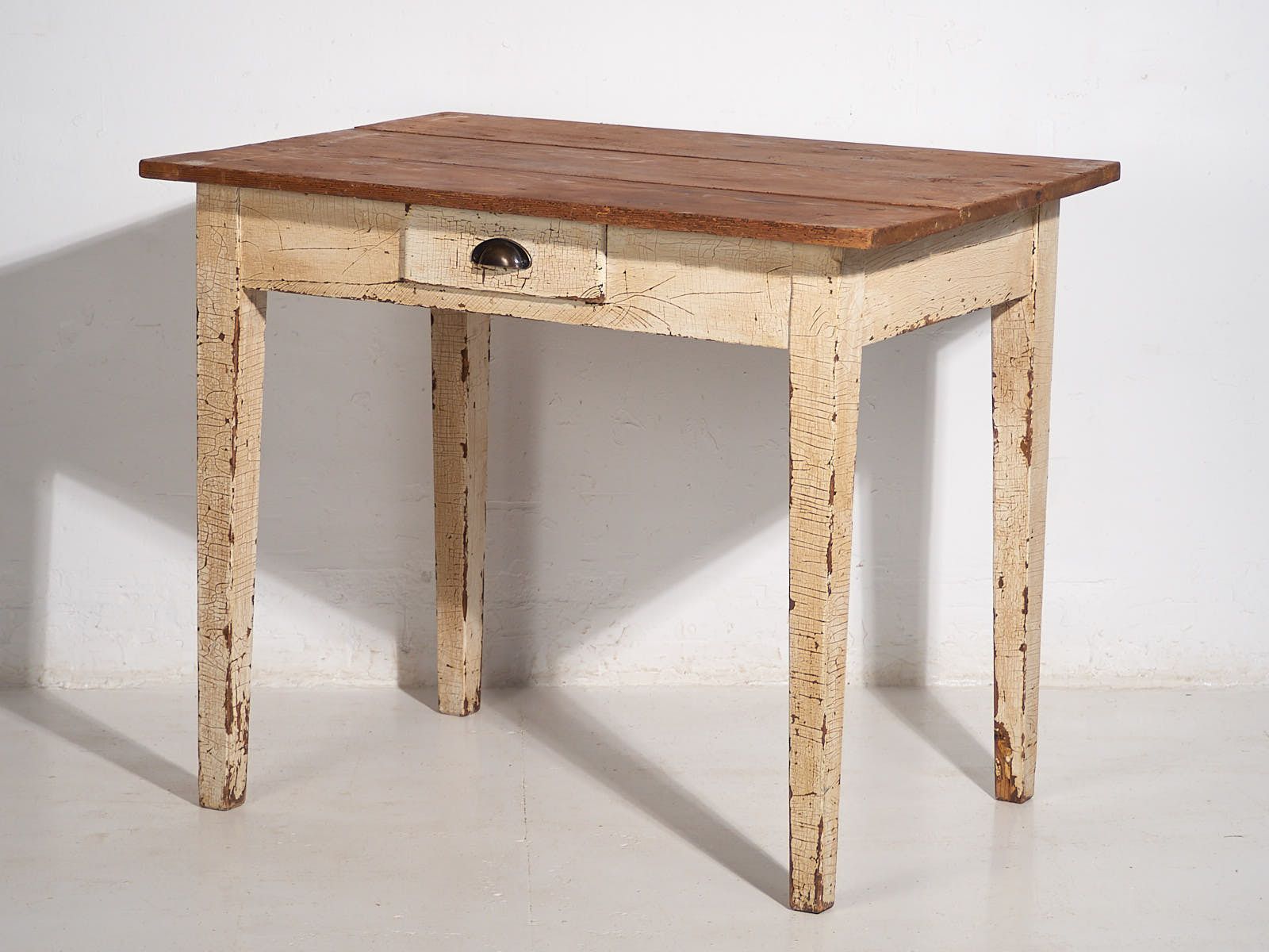 photo for sale Antique White Solid Wood Table (C.1920) #8