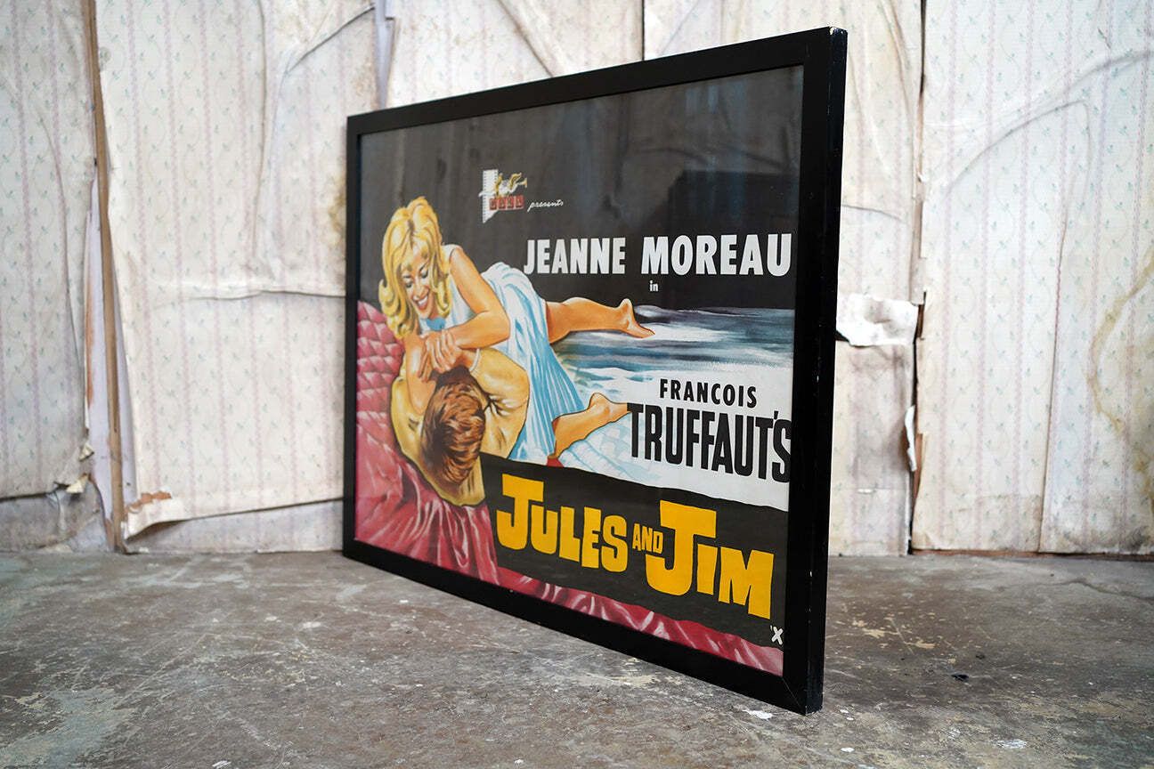 photo vintage An Original British Quad Cinema Poster For Francois Truffaut’s Jules And Jim C.1962