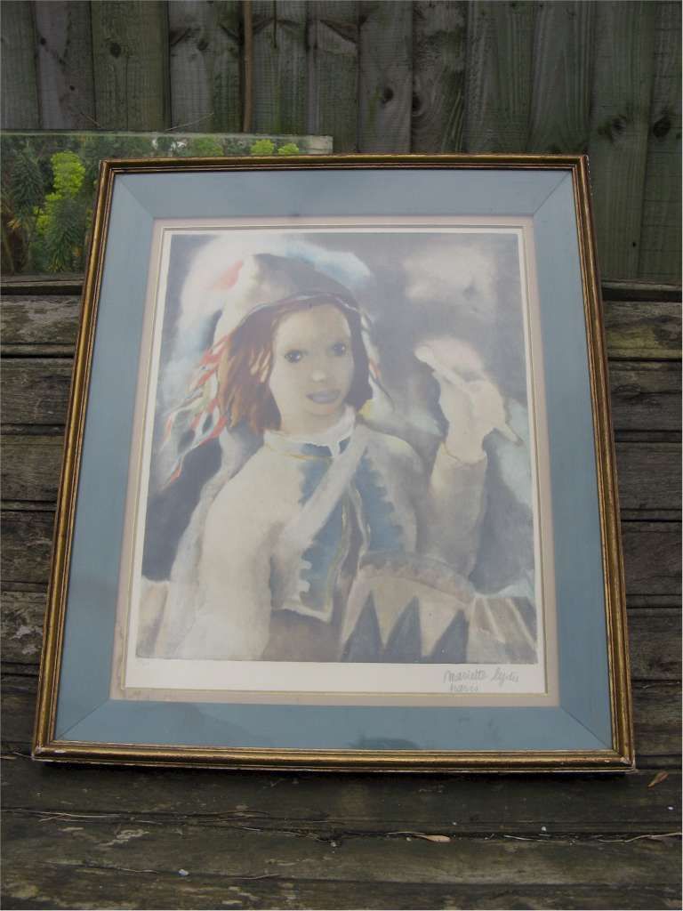Mariette Lydis 1890 1970, Paris. Le Tambour Framed Photogravure photo Art