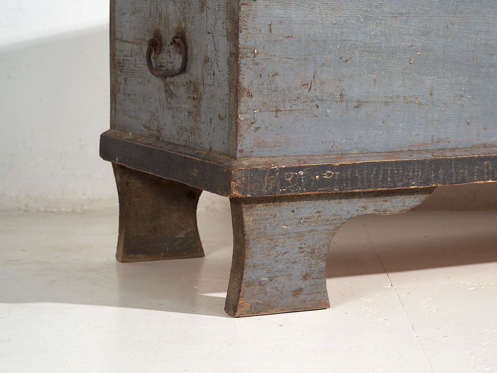 Antique Wooden Trunk With Original Lock (C.1900) #16 photo buy