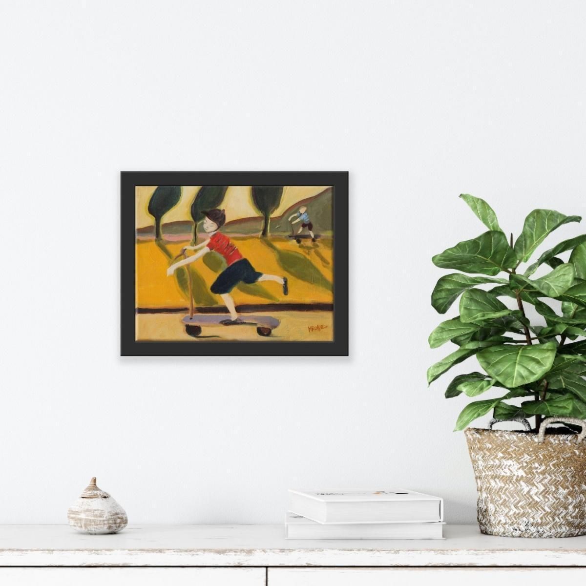 Monika Rossascooter   Xxi Century, Contemporary Oil Painting, Bright Vibrant Colors2011 photo vintage