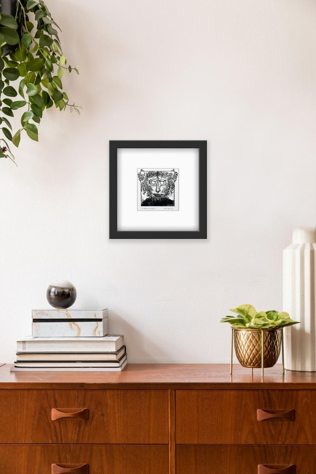 Franciszek Bunschgardener's Mask  Xxi Century, Black And White Print, Figurative2013 photo Art
