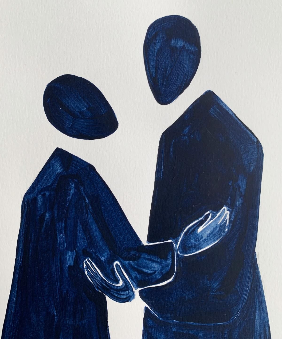 Waleria Matelskauntitled. Figurative Painting On Paper, Young Art, Vibrant, European Art2022 photo furniture