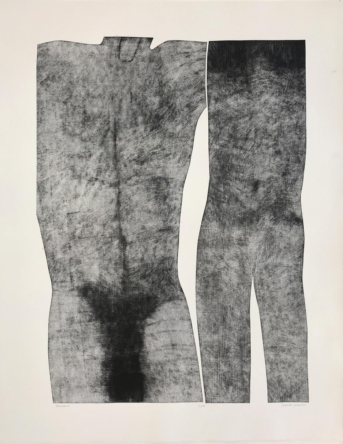 Jolanta Johnssonhuman 6   Contemporary Print, Figurative, Couple, Black & White2008 2020