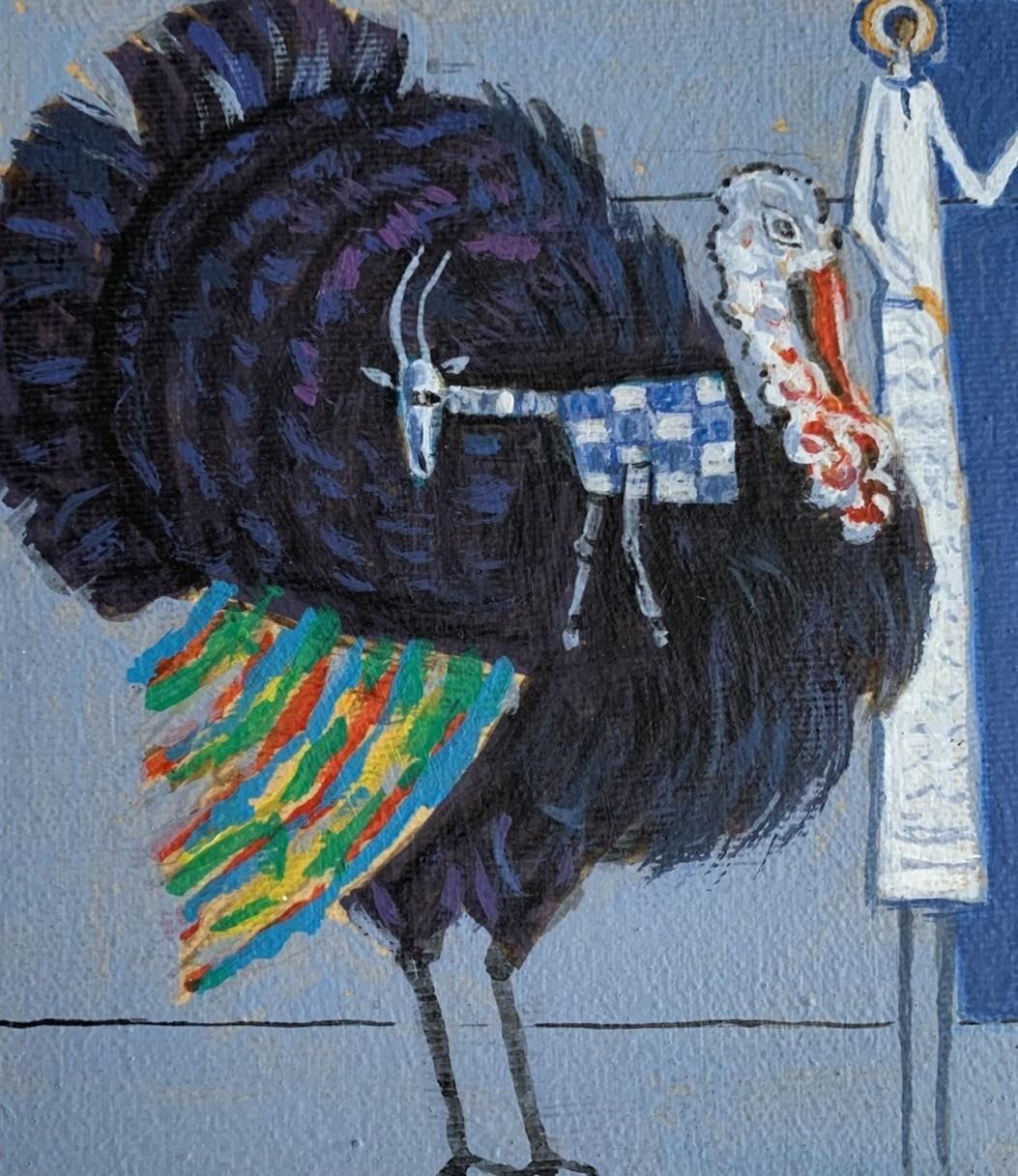 Mikołaj Maleszaa King   Contemporary Acrylic Painting, Figurative, Surreal, Polish Artist2022 photo Art