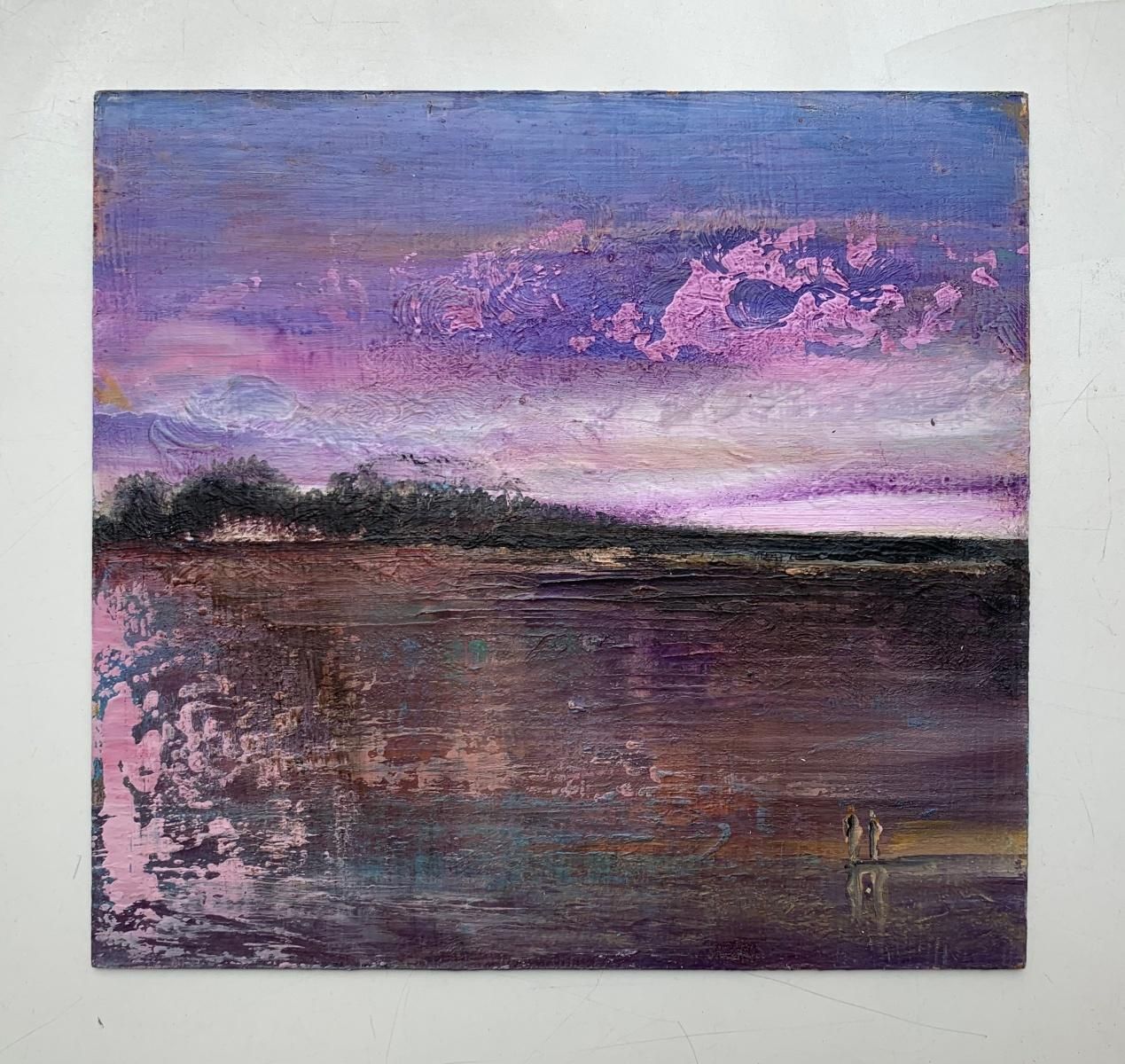 Barbara Huberta Landscape 4. Contemporary Acrylic Painting, Figurative, Polish Art2024 photo furniture