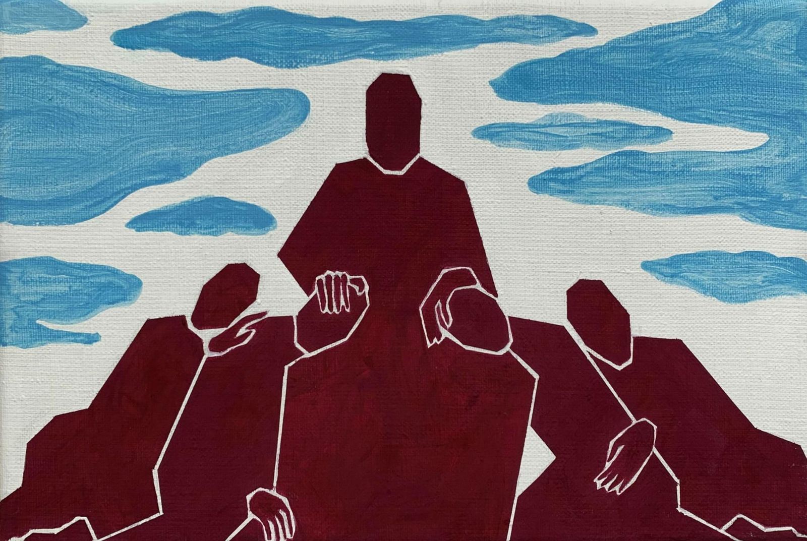 Waleria Matelskadreams Donor. Acrylic On Canvas, Minimalism, Vibrant, Small Scale, Polish Artist2021