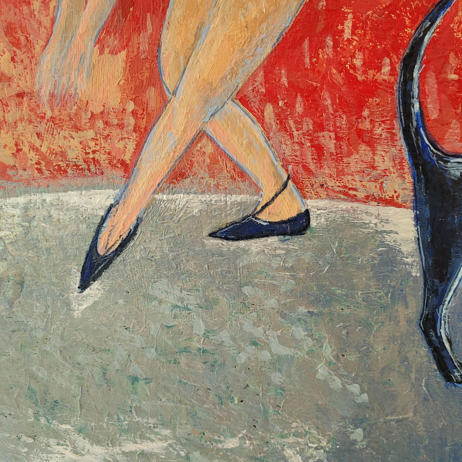 photo vintage Józef Chyżydance   Contemporary Figurative Acrylic Painting, Animal, Xxi Century2014