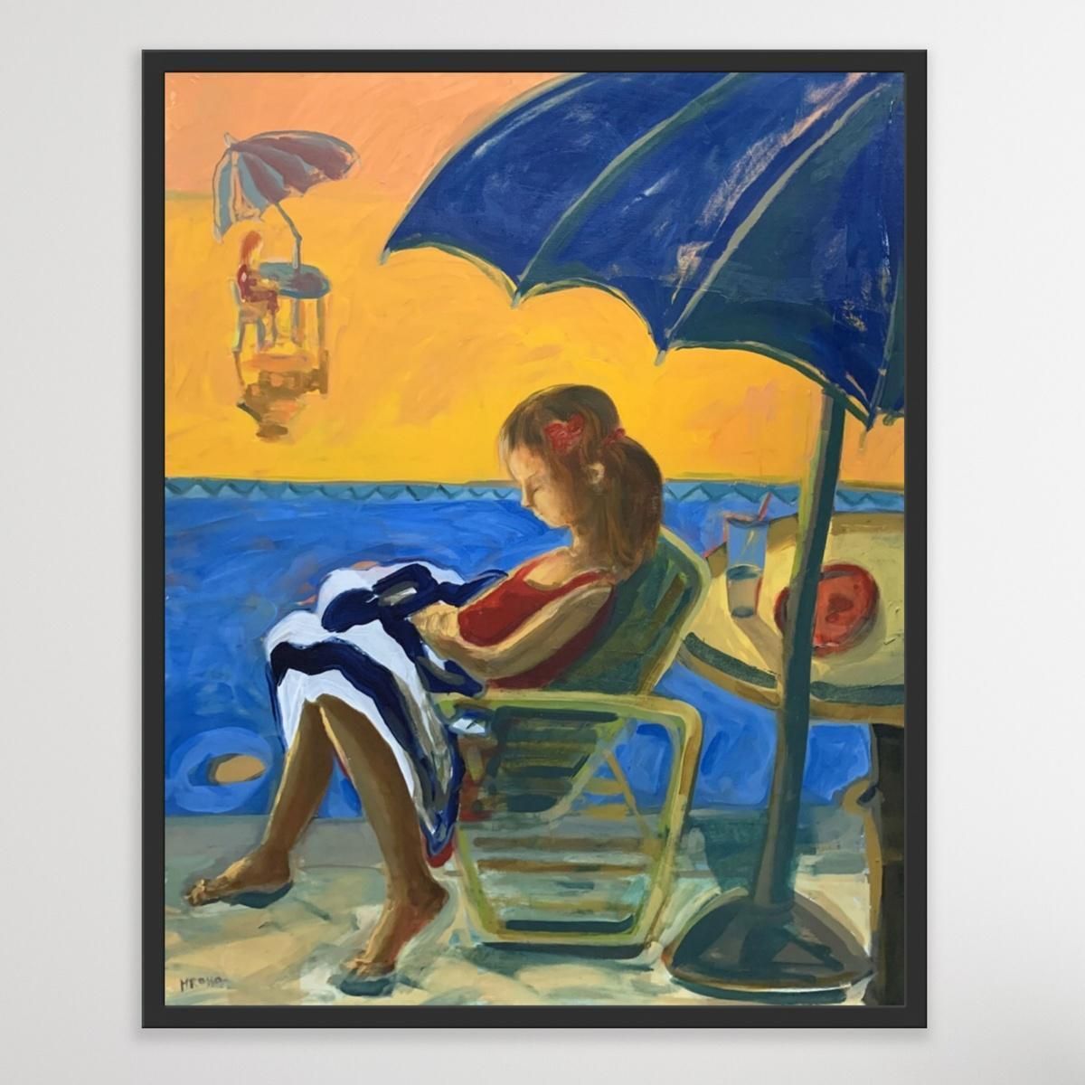 Monika Rossarelaxation   Xxi Century, Contemporary Oil Painting, Bright Vibrant Colors2019 photo buy