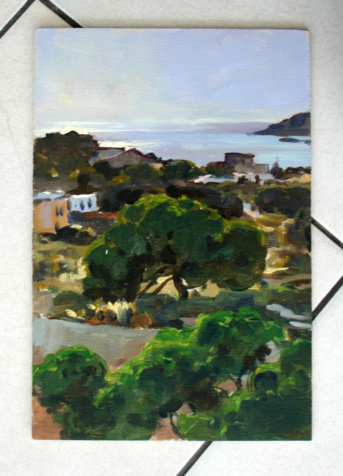 Janusz Szpytsyros Afternoon   Xxi Century, Contemporary Landscape Oil Painting, Realistic2001 photo furniture