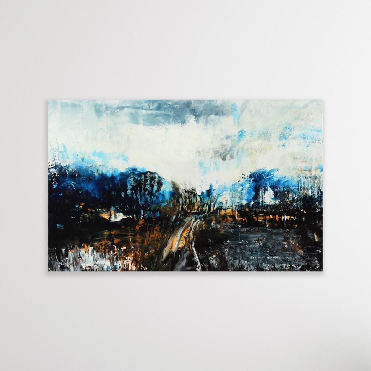 Monika Rossalandscape   Xxi Century, Contemporary Oil & Acrylic Painting, Abstraction2018 photo for sale
