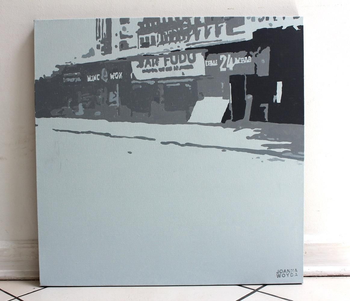 Joanna Woydawarsaw. Marszalkowska Street, Contemporary Acrylic Painting2017 photo furniture