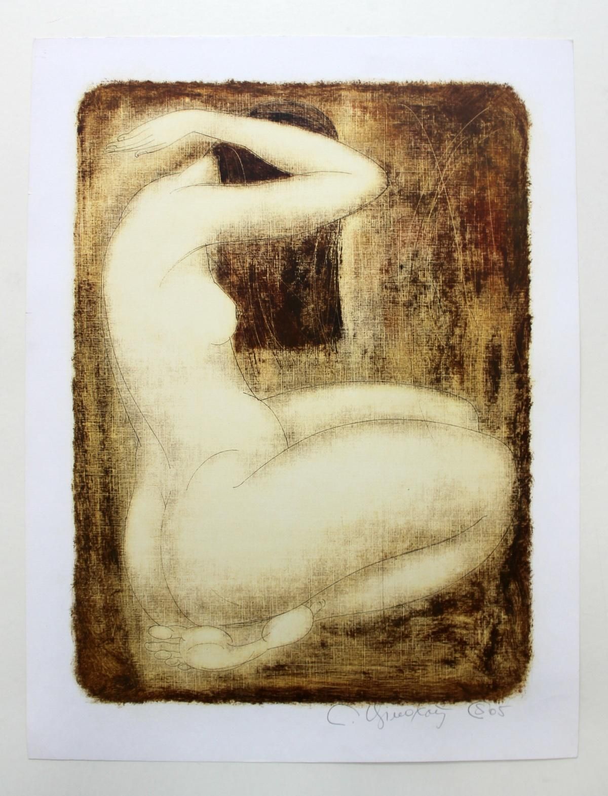 Siergiej Timochownude   Xxi Century, Figurative Monotype Print, Monochromatic2005 photo furniture