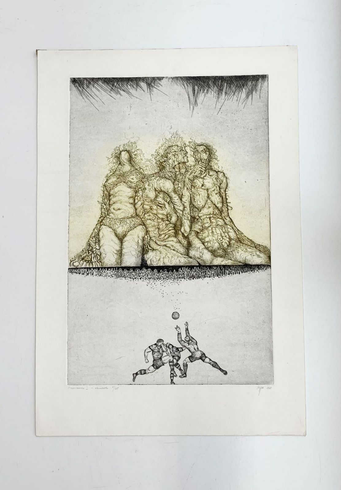 Leszek Rózgapermeation I   XX Century, Figurative Etching Print, Surrealism1968 photo Art