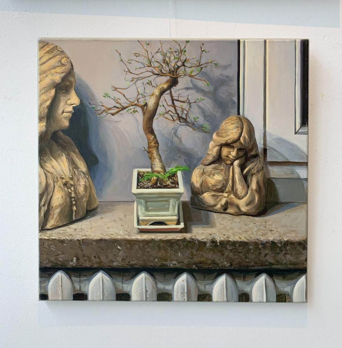 Agnieszka Staak Janczarskaprologue    Figurative Oil Realistic Painting, Interior, Polish Young Artist2021 photo 765.0