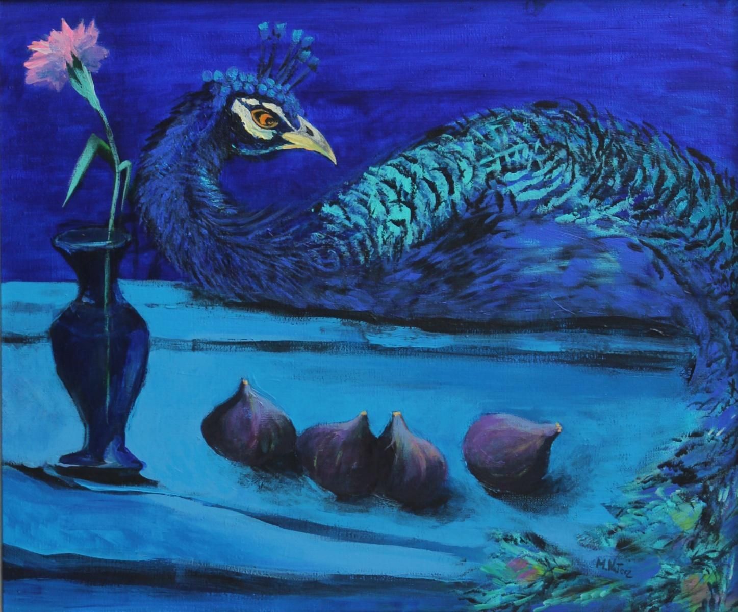 Magdalena Nałęczgardens Of Delight I Xxi Century Figurative Oil Painting Animals Bright Colours2017