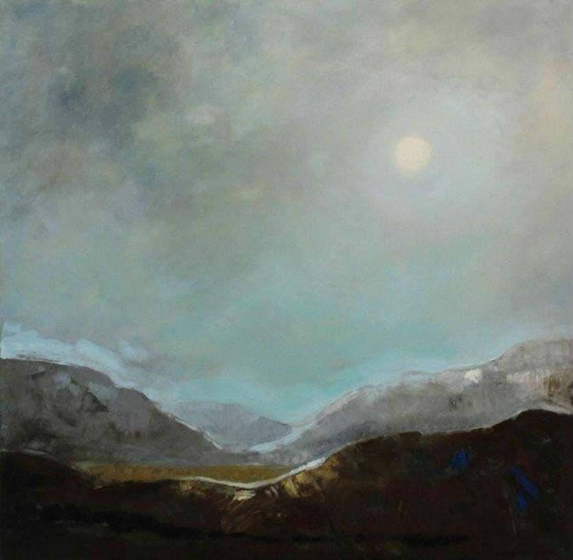 Lidia Domagałavalley   Xxi Century, Landscape, Acrylic Painting, Light Colours2011